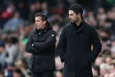 Arsenal manager Mikel Arteta. The Gunners have been linked with a move for Fulham midfielder Joao Palhinha.