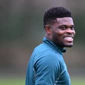 Arsenal midfielder Thomas Partey. The Ghanaian is one of several injury concerns heading into the Gunners' next match, against Sheffield United
