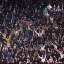 Leeds United fans at Stamford Bridge during Wednesday's FA Cup tie against Chelsea
