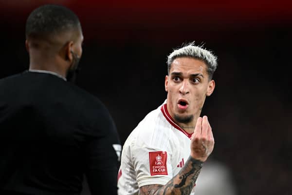 Man Utd winger Antony. The Brazilian could be sold in the summer transfer window.