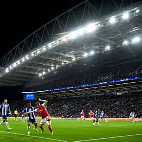 Arsenal player Martin Odegaard in action in the Champions League. 