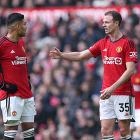 Manchester United duo Casemiro and Jonny Evans