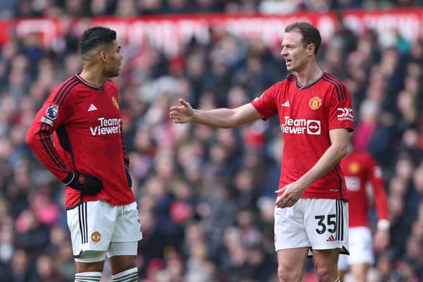 Manchester United duo Casemiro and Jonny Evans