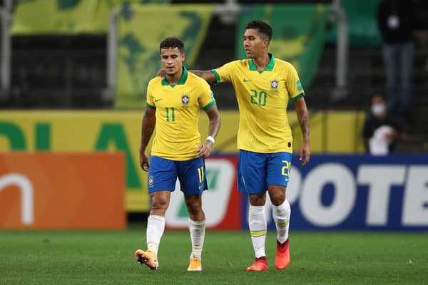 Brazilian duo Philippe Coutinho and Roberto Firmino. 