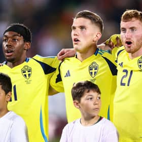 Sweden striker Viktor Gyokeres. The forward is a target for both Chelsea and Arsenal.