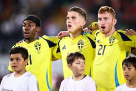 Sweden striker Viktor Gyokeres. The forward is a target for both Chelsea and Arsenal.