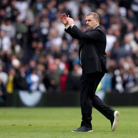Tottenham manager Ange Postecoglou. Spurs face West Ham in the Premier League on Tuesday evening. 