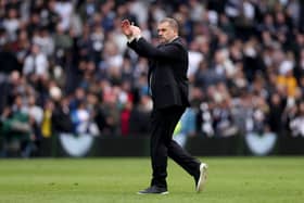 Tottenham manager Ange Postecoglou. Spurs face West Ham in the Premier League on Tuesday evening. 