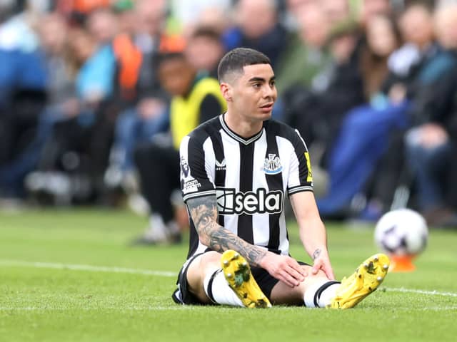 Newcastle United winger Miguel Almiron. 