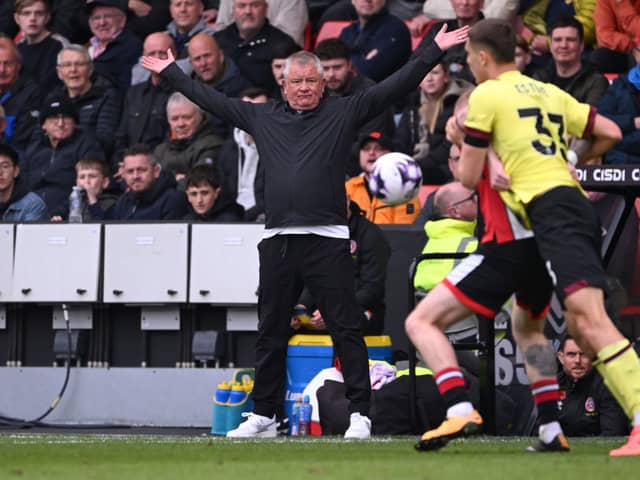 Sheffield United manager Chris Wilder 