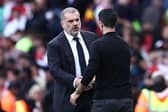 Tottenham manager Ange Postecoglou and Arsenal manager Mikel Arteta.