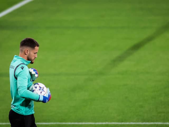 Real Sociedad goalkeeper Alex Remiro. Man Utd are said to be keen on signing the stopper, as detailed in today's Premier League transfer rumour round up. 