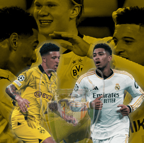 It was Jadon Sancho v Jude Bellingham in the UEFA Champions League final.
