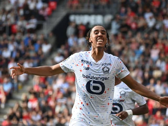 Lille's French defender Leny Yoro