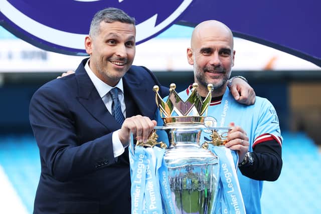 Manchester City, led by chairman Khaldoon Al Mubarak (left), are pushing to change rules which prevent them from tightening their financial grip on the game.