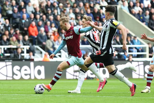 West Ham winger Jarrod Bowen. Bowen was on the verge of joining Newcastle United back in 2020.