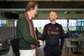 Manchester United investor Sir Jim Ratcliffe and manager Erik ten Hag