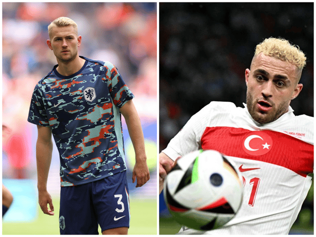 Bayern Munich defender Matthihs de Ligt and Galatasaray winger Baris Alper Yilmaz