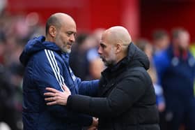 Nuno Espirito Santo and Pep Guardiola 