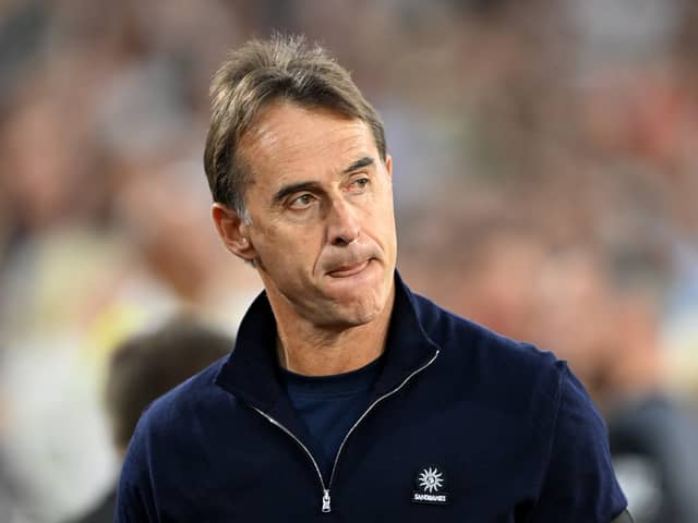 West Ham boss Julen Lopetegui.
