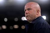 Arne Slot head coach of Liverpool during the UEFA Champions League 2024/25 League Phase MD2 match between Liverpool FC and Bologna FC 1909 at Anfield on October 02, 2024 in Liverpool, England. (Photo by Andrew Powell/Liverpool FC via Getty Images)