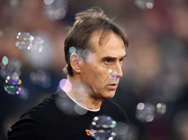 West Ham manager Julen Lopetegui