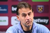 Julen Lopetegui, Manager of West Ham United speaks in a press conference 