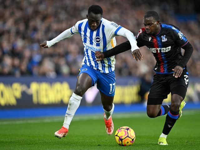 Tyrick Mitchell in action against Brighton.