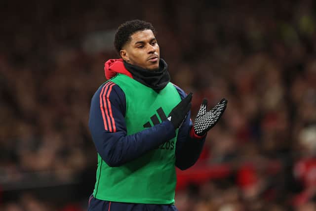Marcus Rashford returned to the Manchester United squad but not to the pitch