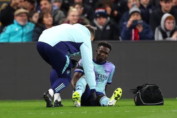 Bukayo Saka is expected to miss a significant portion of the season with an injury.