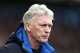 David Moyes, Manager of Everton, looks on prior to the Premier League match between Brighton & Hove Albion FC and Everton FC at Amex Stadium on January 25, 2025 in Brighton, England. (Photo by Bryn Lennon/Getty Images)