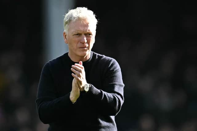 David Moyes. (Photo by PAUL ELLIS/AFP via Getty Images)