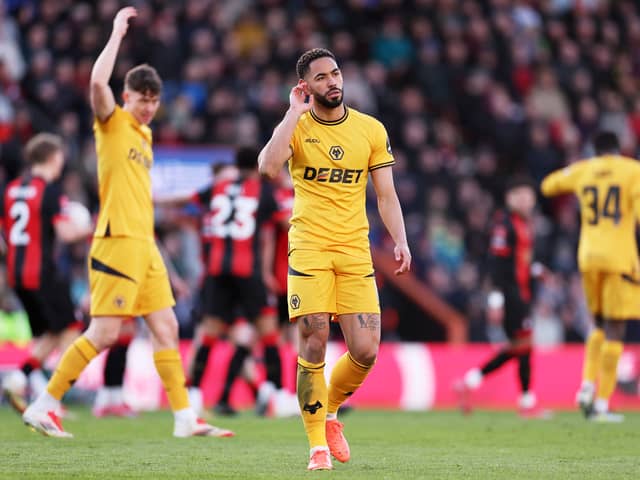 Matheus Cunha was sent off against Bournemouth.