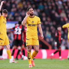 Matheus Cunha was sent off against Bournemouth.
