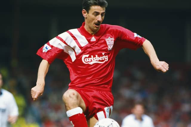 Ian Rush in the 1992/93 home kit.
