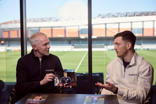 Andy Robertson with his Queen's Park mentor David McCallum