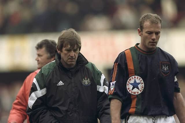 Kenny Dalglish and Alan Shearer in 1998.