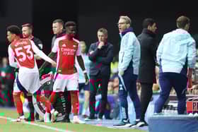 Bukayo Saka was subbed off in Arsenal's recent 4-0 victory over Ipswich