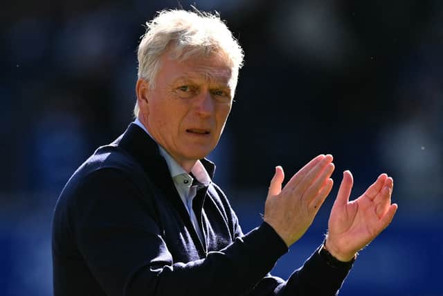 Everton boss David Moyes. (Photo by OLI SCARFF/AFP via Getty Images)