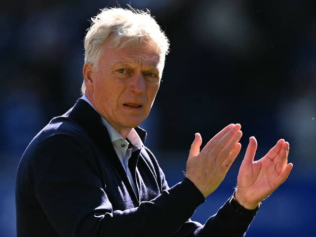 Everton boss David Moyes. (Photo by OLI SCARFF/AFP via Getty Images)         