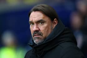 Daniel Farke looks on as Leeds United face Oxford in the Championsip | Getty Images