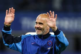 Chelsea boss Enzo Maresca celebrates his Blues' 1-0 win over Manchester United | Getty Images