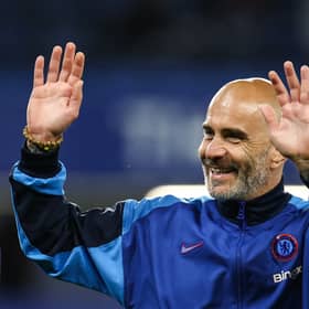 Chelsea boss Enzo Maresca celebrates his Blues' 1-0 win over Manchester United | Getty Images