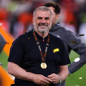 Ange Postecoglou basks in the glory of Tottenham's Europa League triumph | Getty Images
