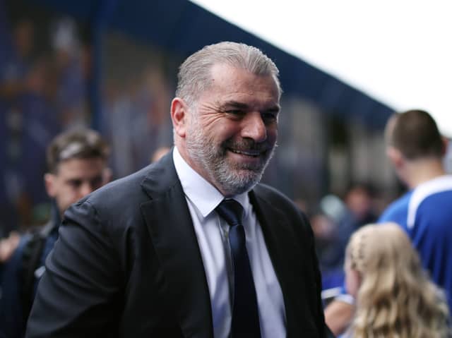 Tottenham boss Ange Postecoglou arrives at Stamford Bridge to face Chelsea in the Premier League | Getty Images