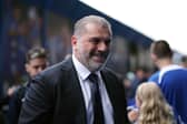 Tottenham boss Ange Postecoglou arrives at Stamford Bridge to face Chelsea in the Premier League | Getty Images