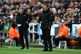 Fulham and Newcastle managers Marco Silva and Eddie Howe on the touchline for their Premier League clash | Getty Images