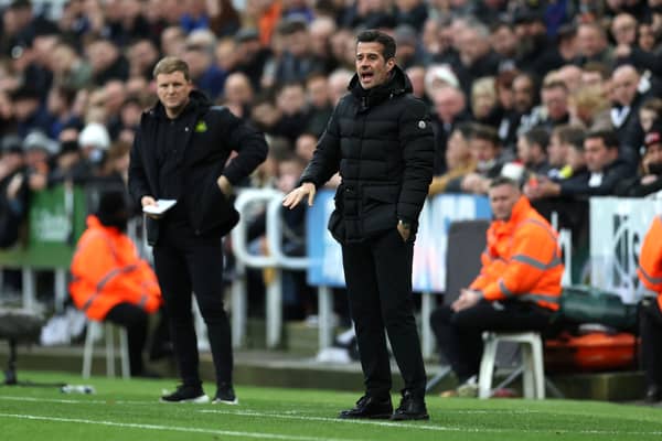 Fulham and Newcastle managers Marco Silva and Eddie Howe on the touchline for their Premier League clash | Getty Images