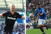 Tomas Soucek and Hamza Igamane celebrate for West Ham and Rangers | Getty Images/National World