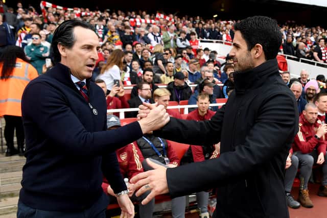 Unai Emery and Mikel Arteta